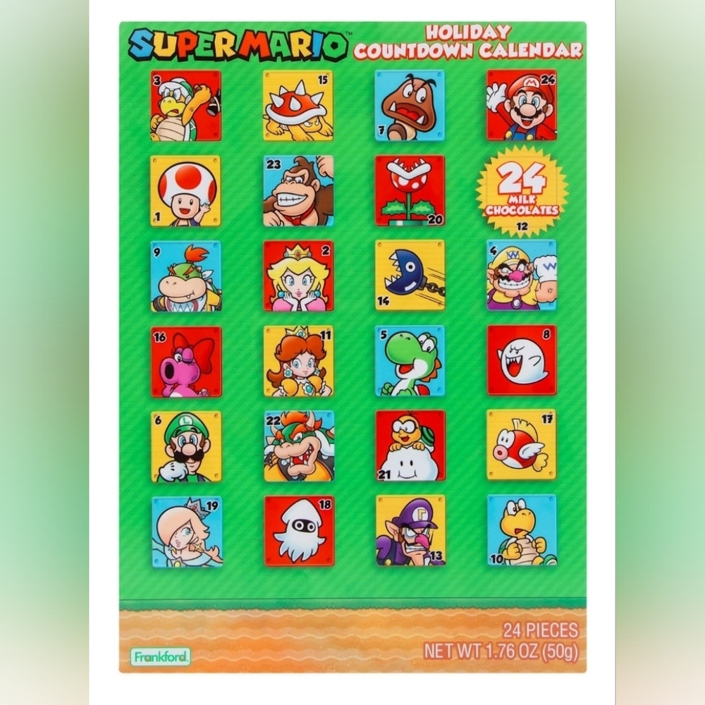 Super Mario™ Holiday Countdown Calendar 1.76oz